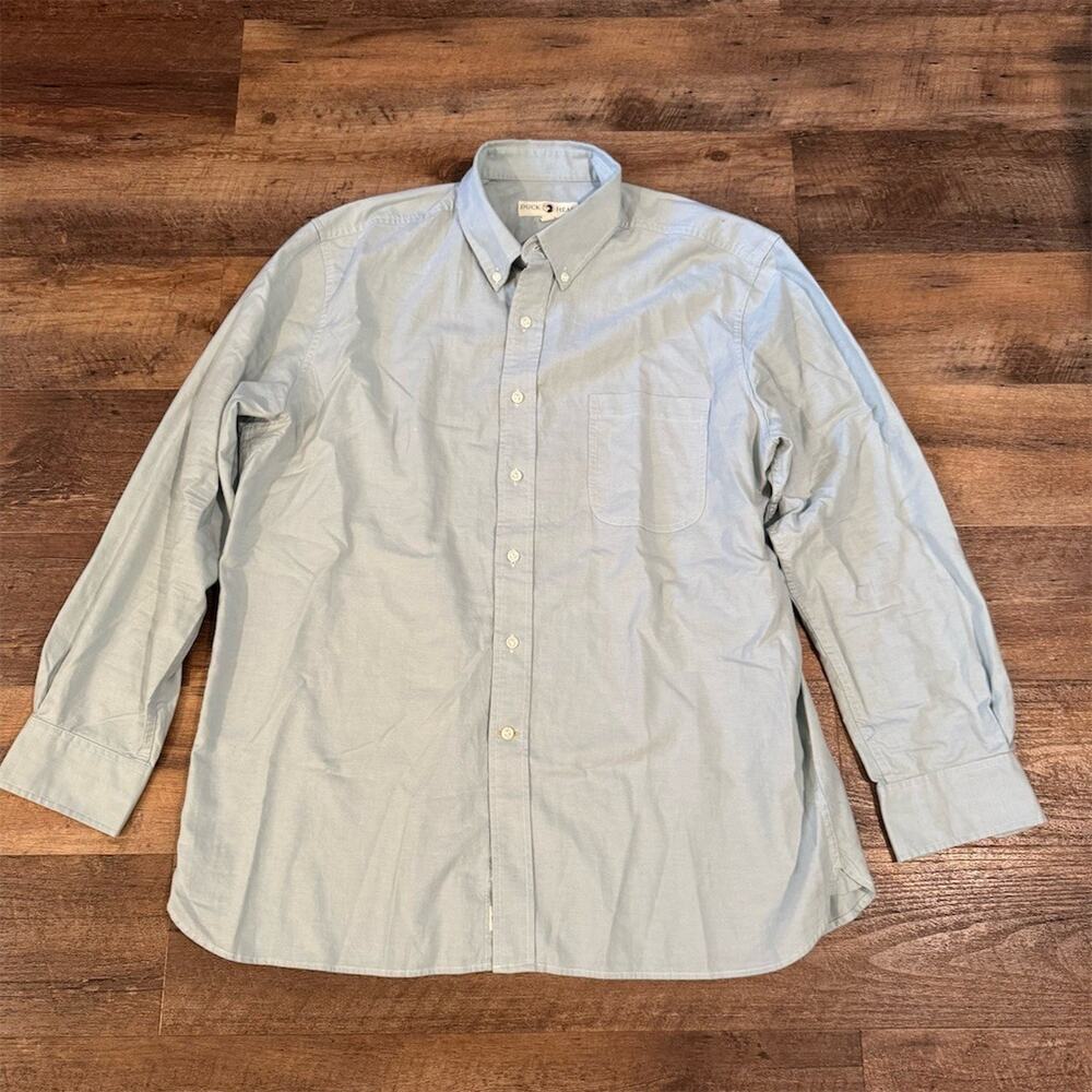 Duck Head Shirt Mens XL Light Blue Oxford Button-Down Long Sleeve Pocket